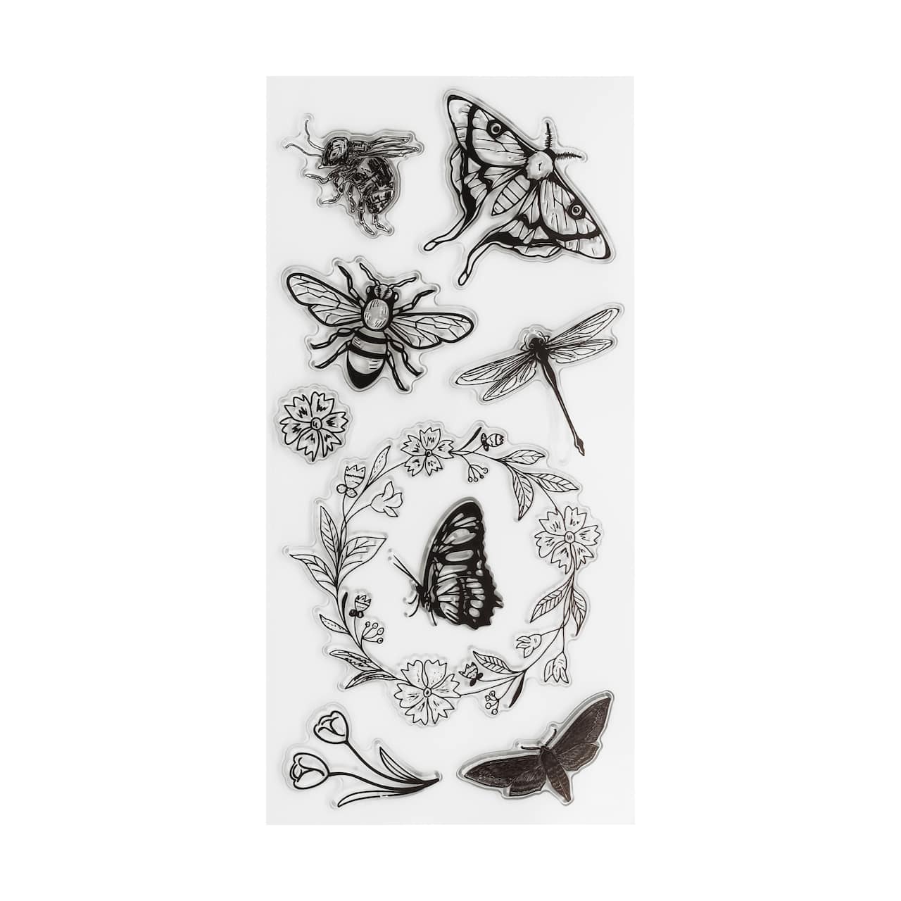 Flowers & Insects Clear Stamps, 8ct. by Recollections™